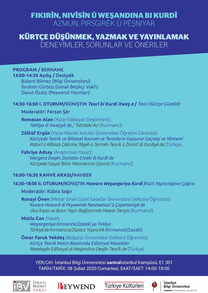 Etkinlik_Kürtçe Düşünmek_program